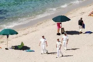 Bagnanti in spiaggia