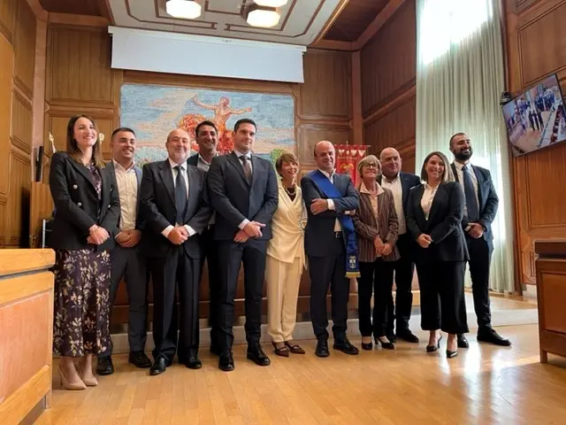 Il presidente Ciccolini con i consiglieri provinciali