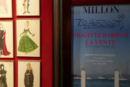 A Parigi in mostra e all'asta gli oggetti di Brigitte Bardot