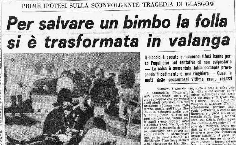 #AccaddeOggi: 2 gennaio 1971: la tragedia dell'Ibrox