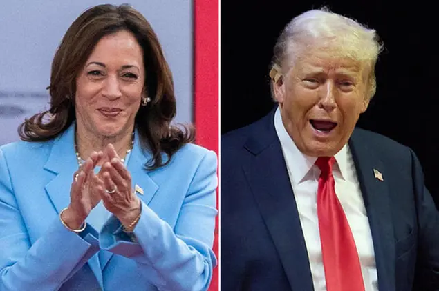 Donald Trump e Kamala Harris (foto Ansa)