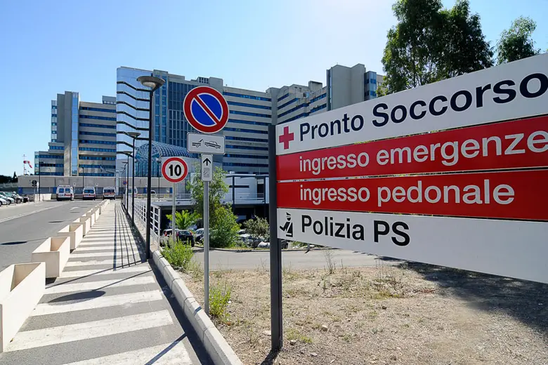 Il pronto soccorso del Brotzu (Archivio L'Unione Sarda)