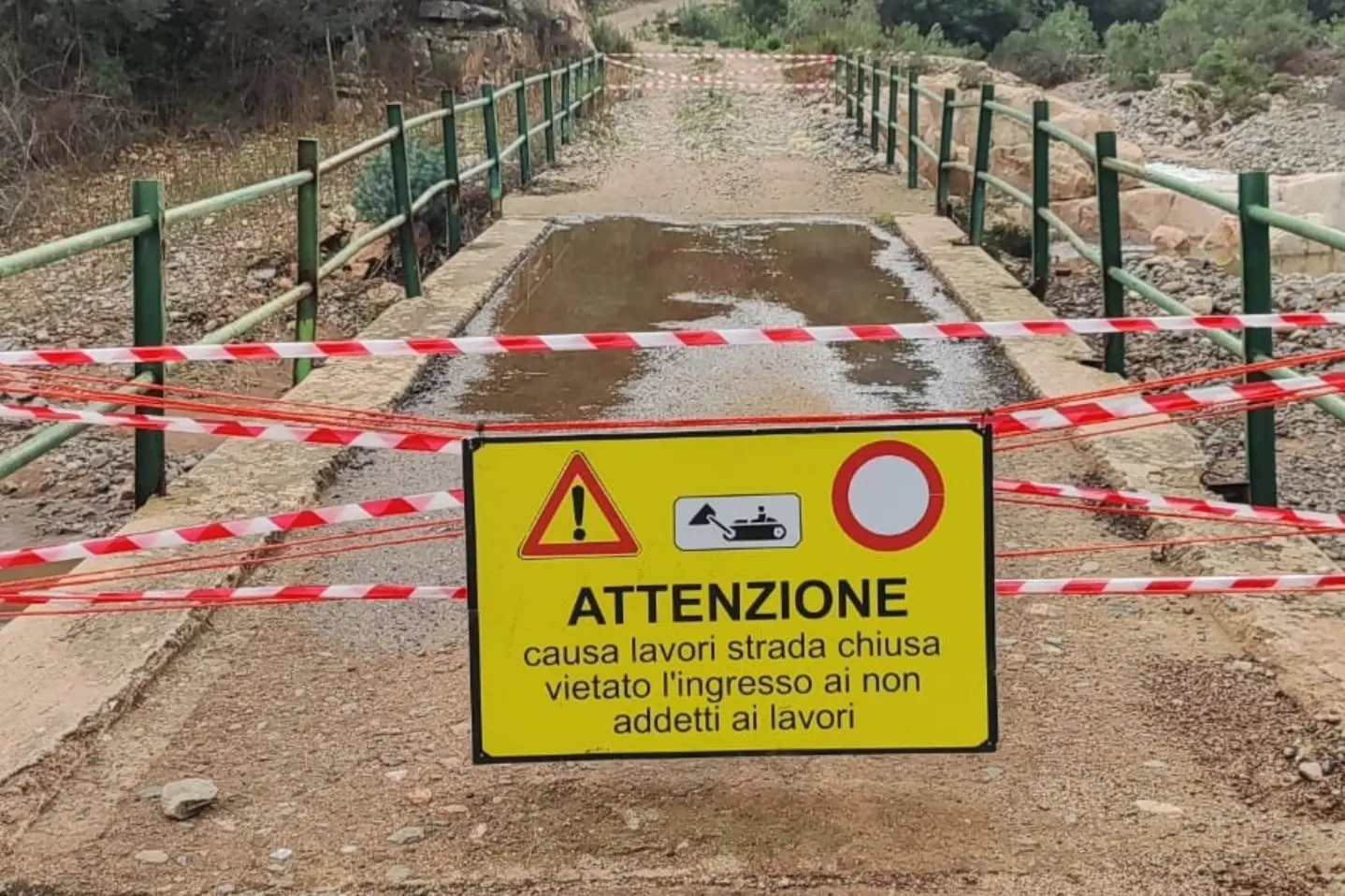 Un ponte a Monte Arcosu