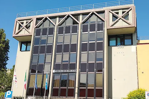 Il Municipio di Selargius
