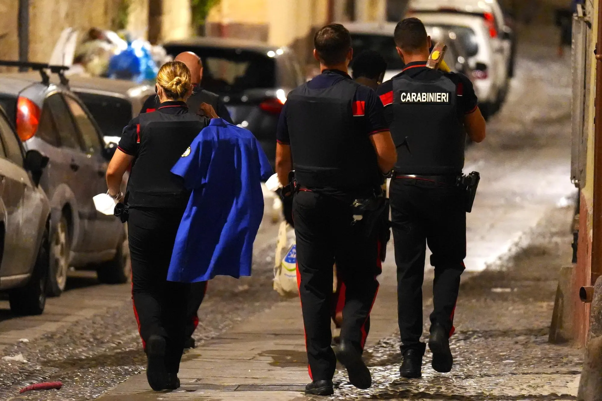 Uno dei fermi fatti dai carabinieri