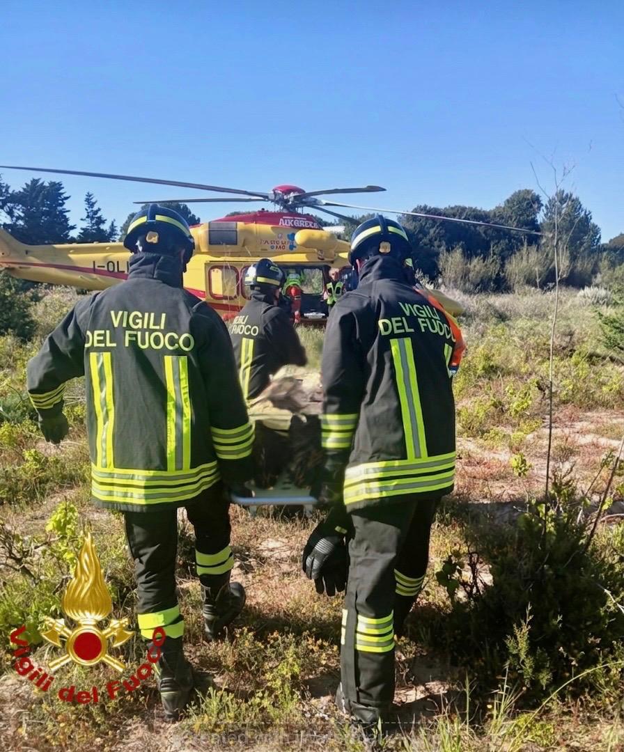 Fuori strada con la moto, incidente a Badesi