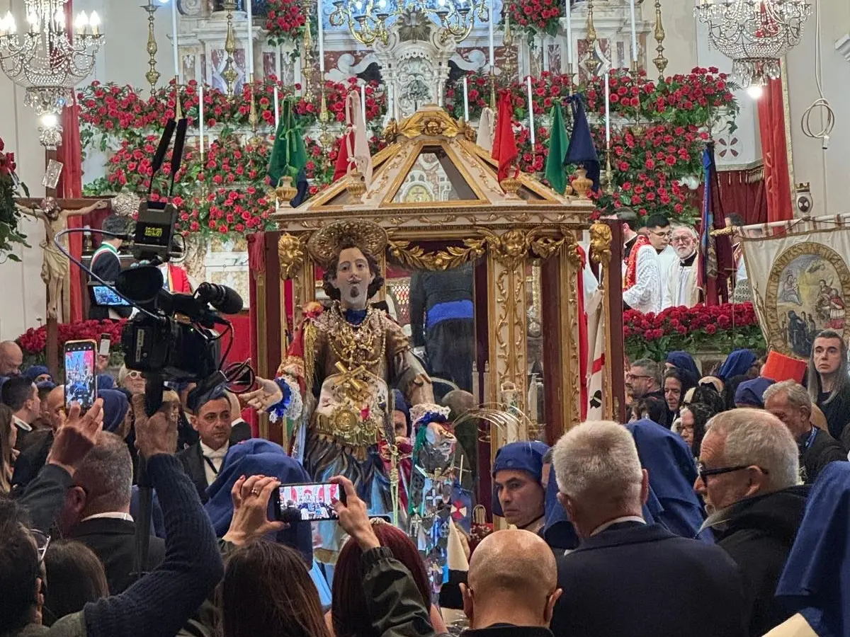 Sant'Efisio nella chiesa di Stampace (Foto Stefano Anedda)