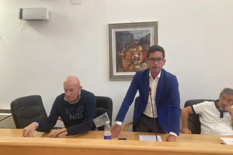 I consiglieri di Porto Torres Avanti, Ligas e Spanu (foto Pala)
