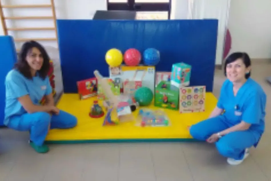 I giochi donati al centro di neuropsichiatria infantile