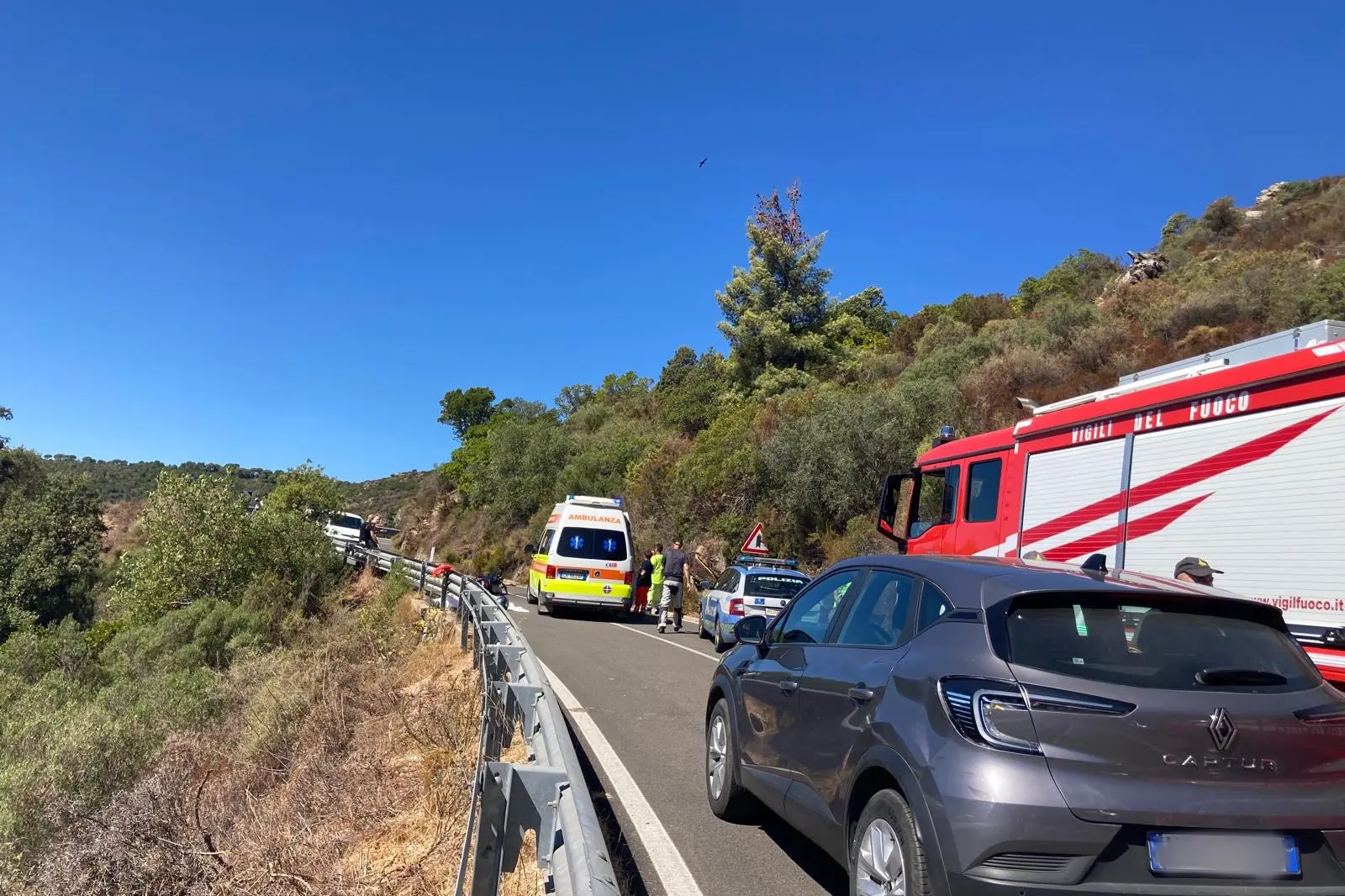 L'incidente a Baunei