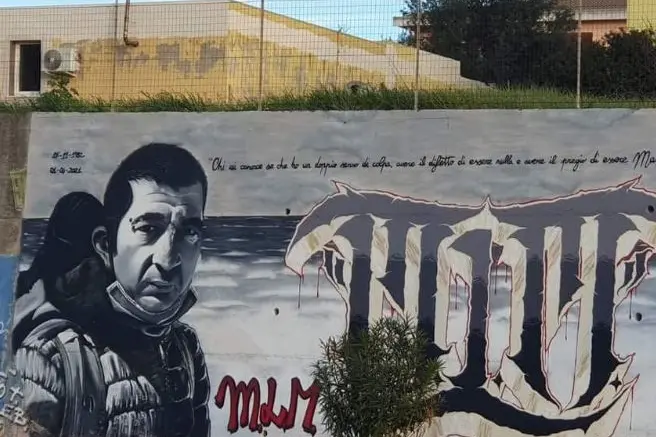 Murale di Mario Sedda (foto Pala)