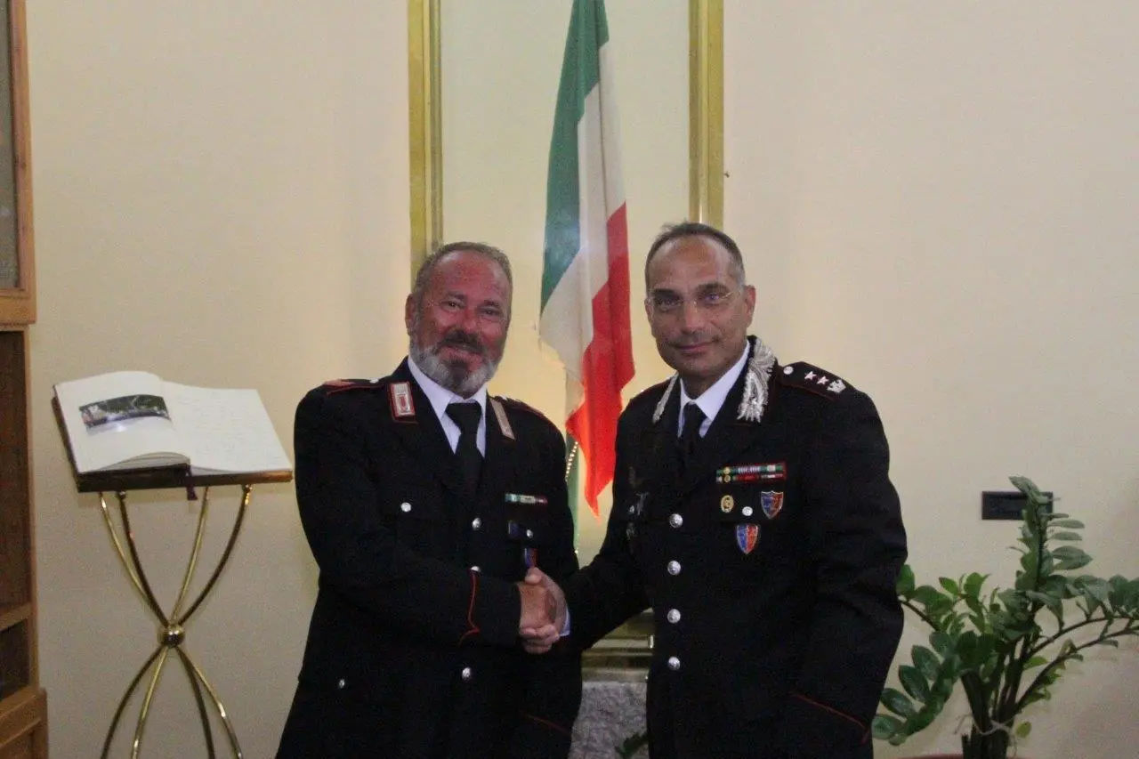 Marangoni con il colonnello Musumeci