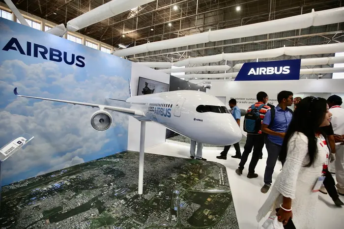 Airbus (immagine simbolo, foto Ansa/Epa)