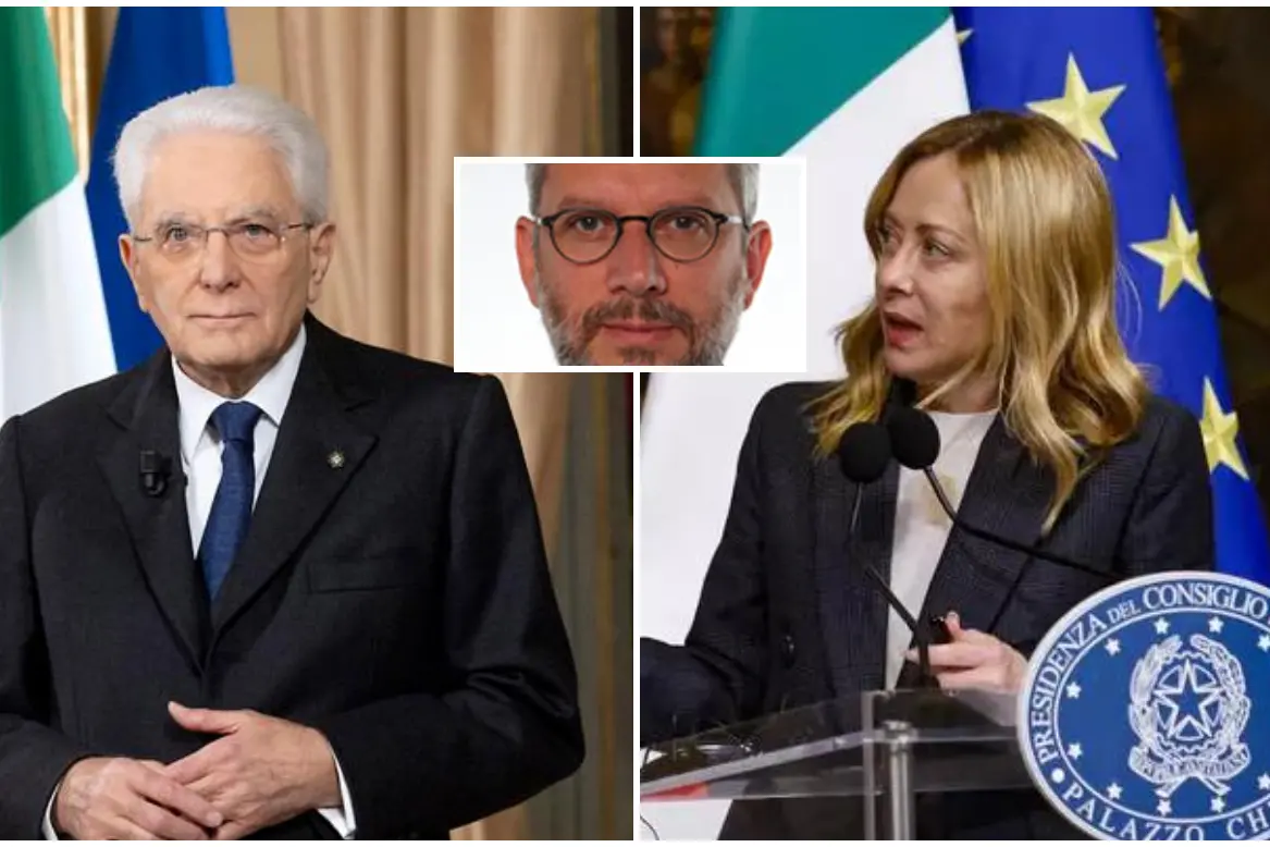 Mattarella, Garofani e Meloni (Ansa)
