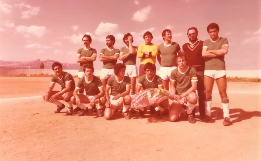 Il Lanusei 1976-77 appena promosso in Prima Categoria (foto Ogliastra calcio)