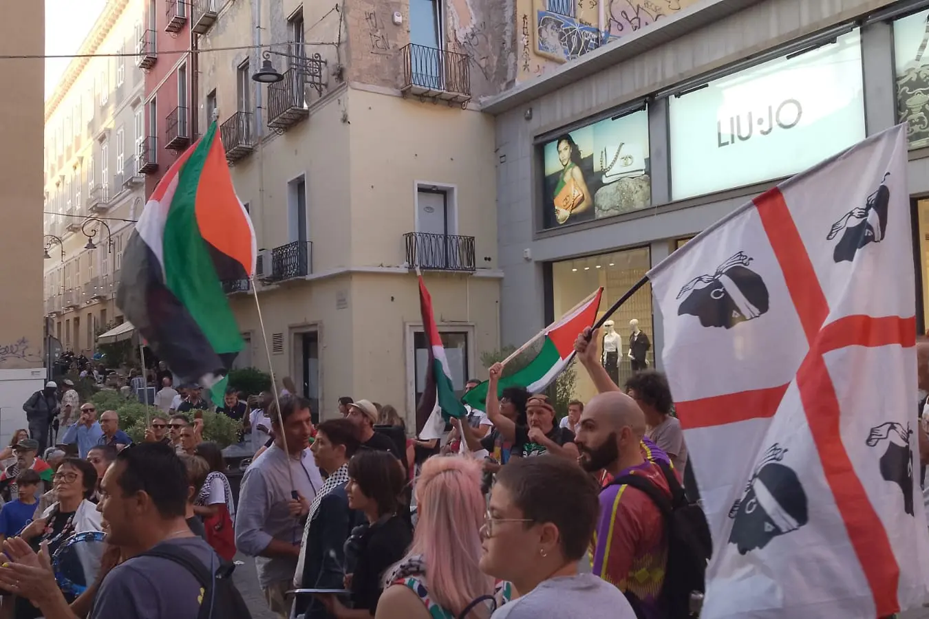 Cagliari, manifestazione Pro Gaza