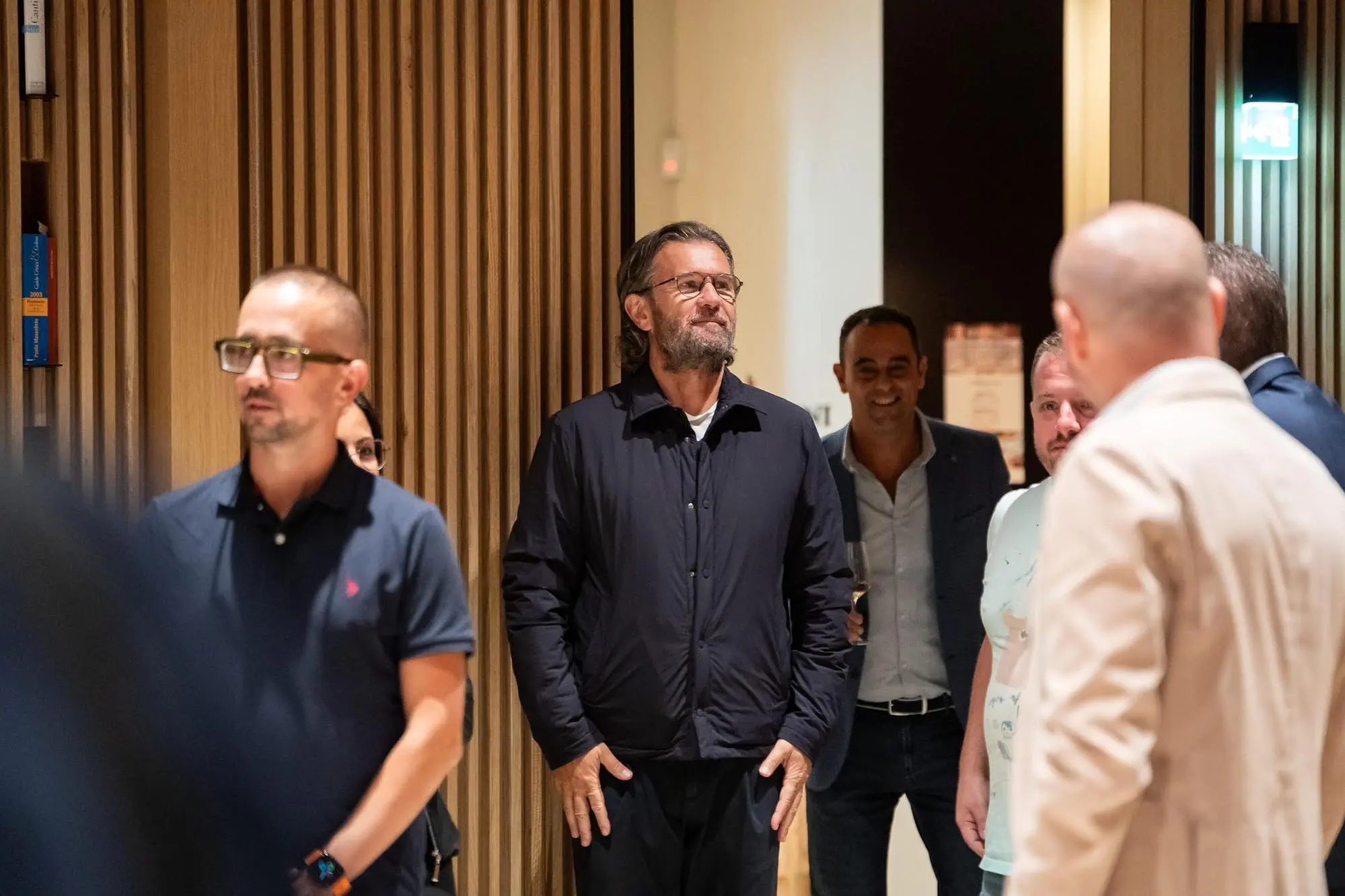 Cracco due anni fa alla Cantina Contini (foto concessa)