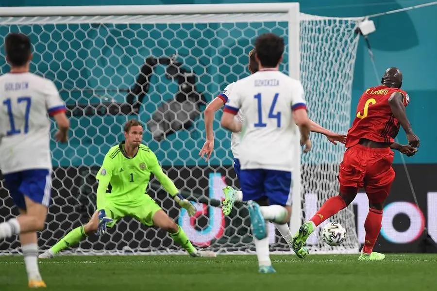 Lukaku in gol contro la Russia (foto Ansa)