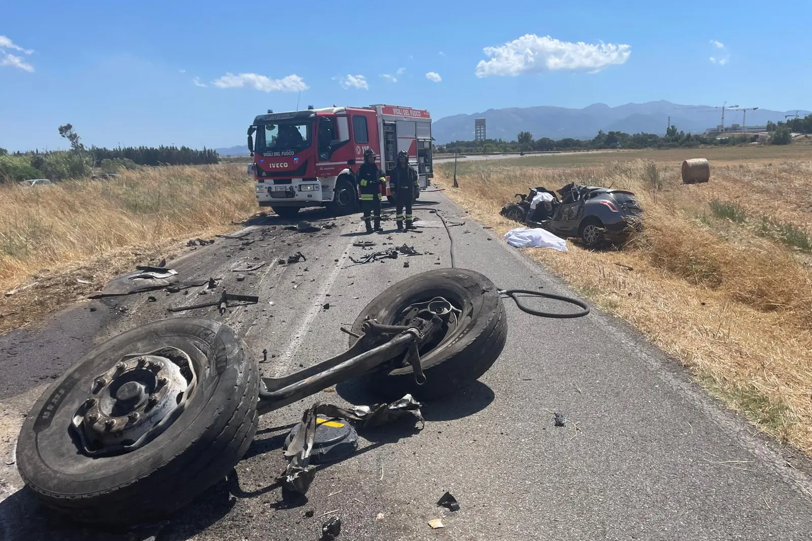 L'incidente mortale nella provinciale tra San Gavino e Sardara