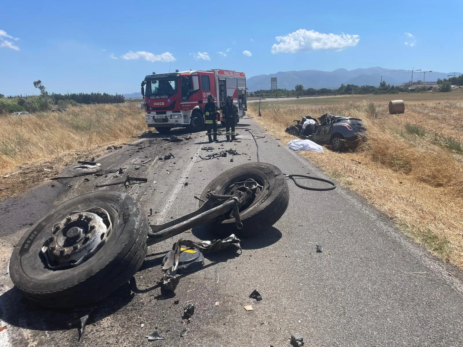 L'incidente mortale nella provinciale tra San Gavino e Sardara