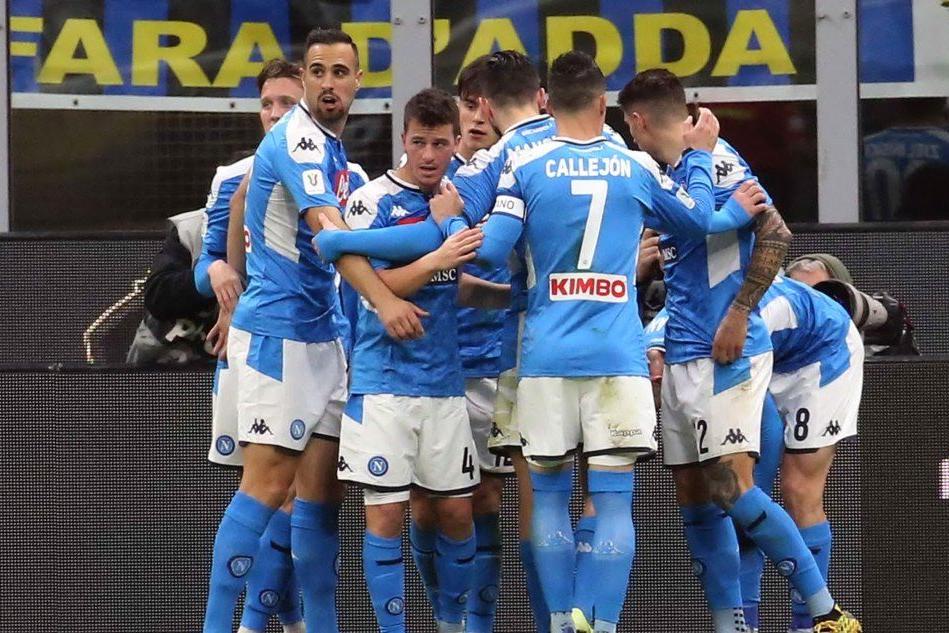 Coppa Italia, il Napoli espugna San Siro: 0-1, è a un passo dalla finale