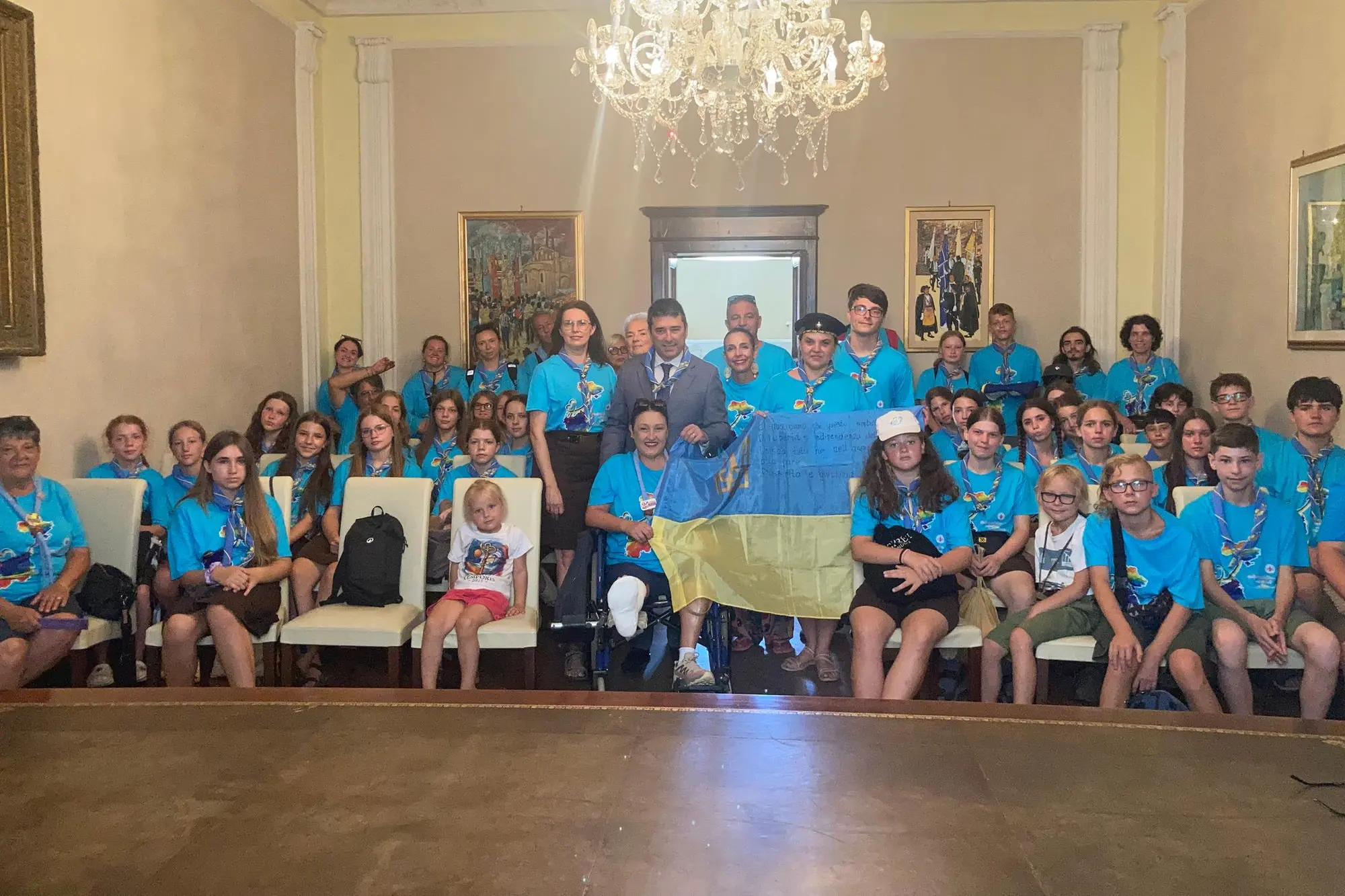 L'accoglienza al Palazzo del Marchese- Porto Torres (foto Pala)