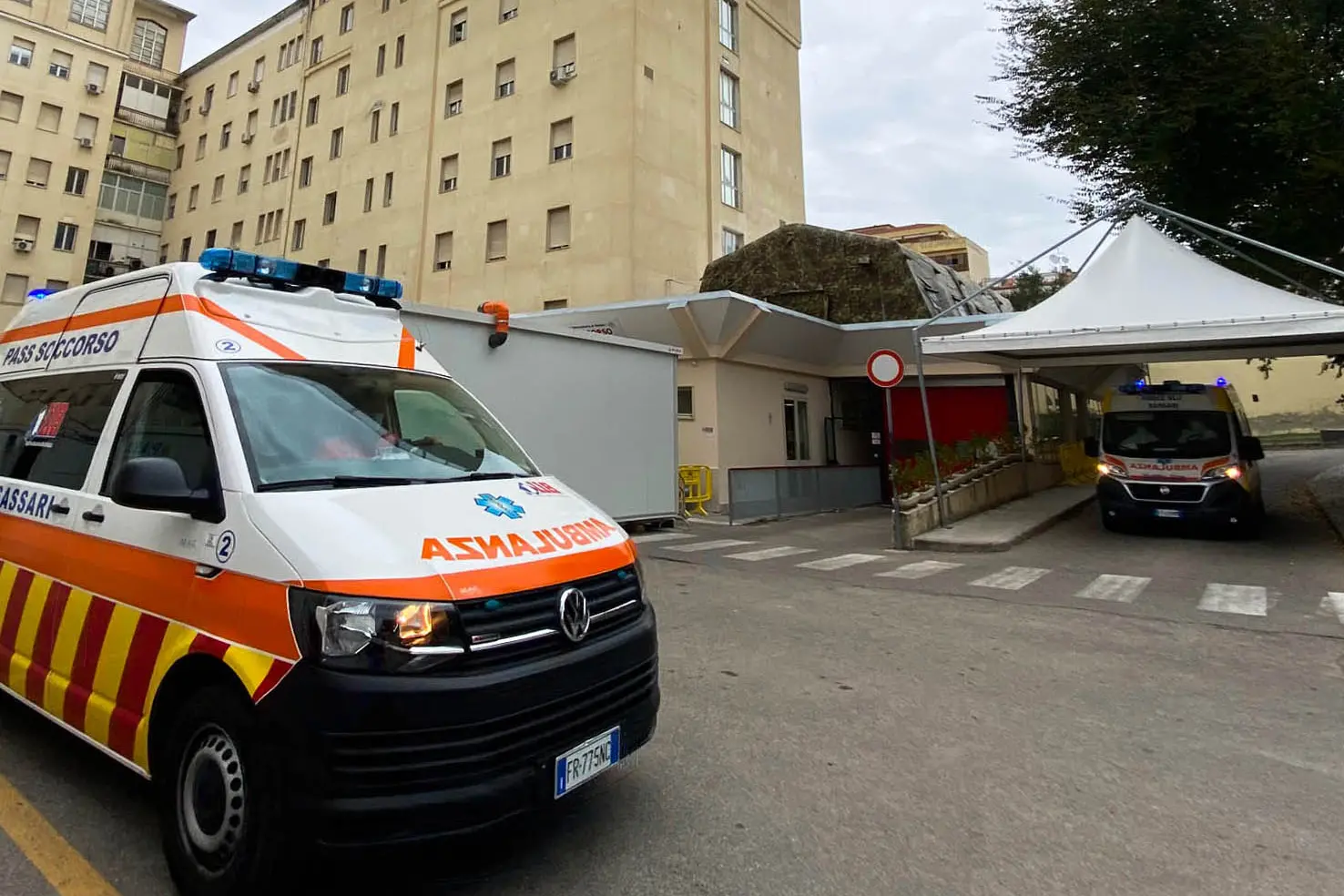 Pronto soccorso ospedale Santissima Annunziata di Sassari - foto Gloria Calvi 18.10.2023