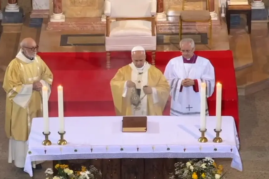 Papa ad Annaba (antica Ippona), messa nella Basilica di Sant'Agostino