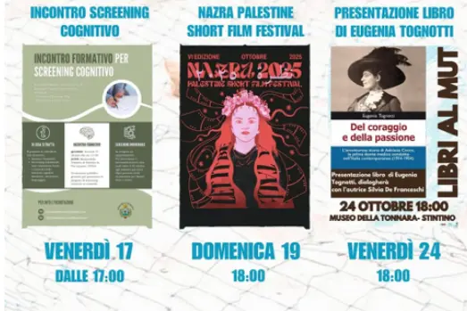 Locandina degli eventi al Mut di Stintino (foto concessa)