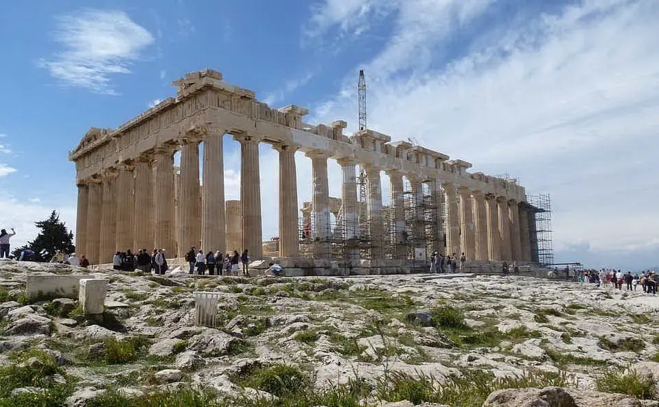 Il Partenone nell'Acropoli di Atene