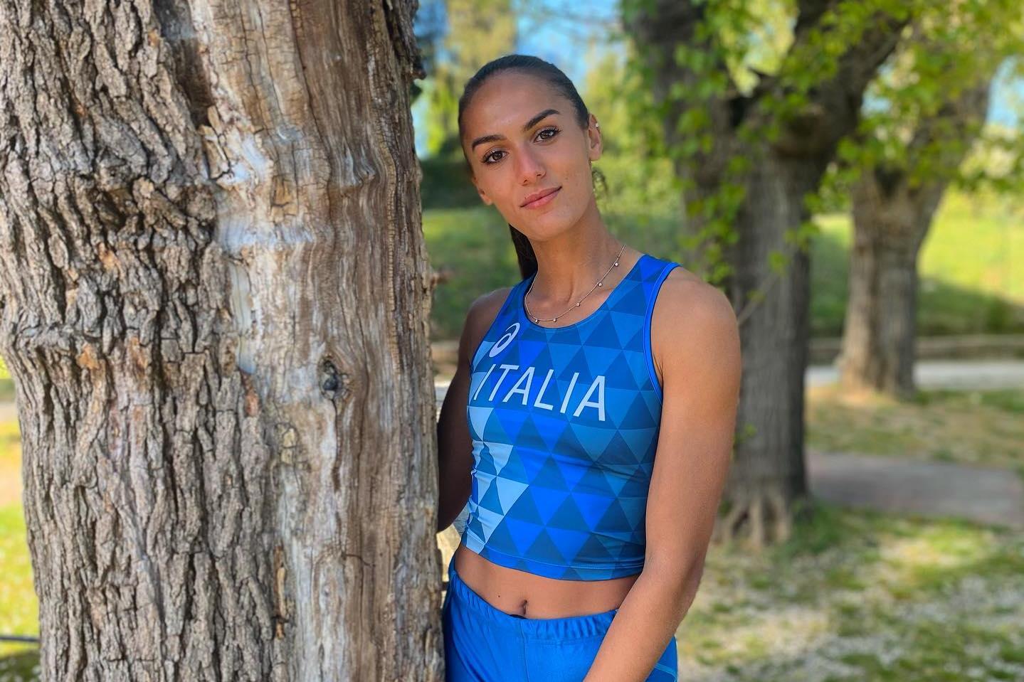 Dalia Kaddari, 21 anni, velocista delle Fiamme Oro (foto concessa).
