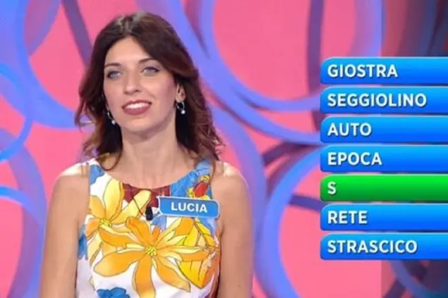 Lucia Menghini a Reazione a Catena (immagine Rai 1)