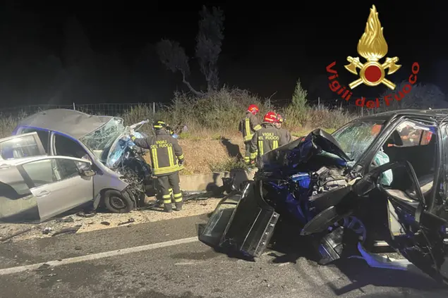 L'incidente (foto Vigili del fuoco)