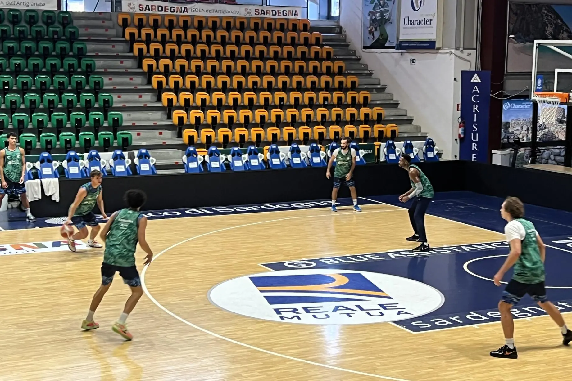 Pisano e Vitali in allenamento (foto G. Marras)
