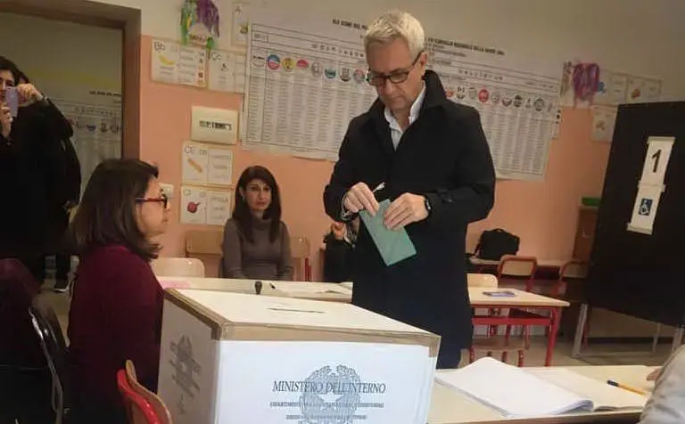 Paolo Maninchedda (Partito dei sardi) ha votato a Quartu