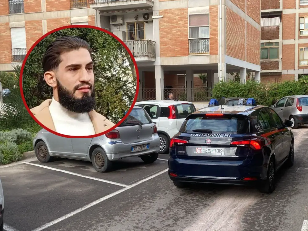 Il luogo in cui è avvenuto l'omicidio a Monserrato. A sinistra Leonardo Mocci