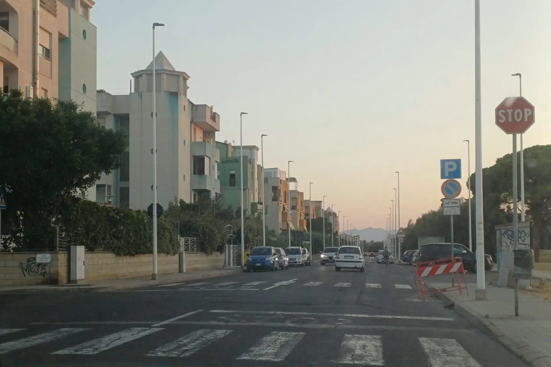 Via Pertini, angolo via Segni a Quartucciu (foto Lapenna)