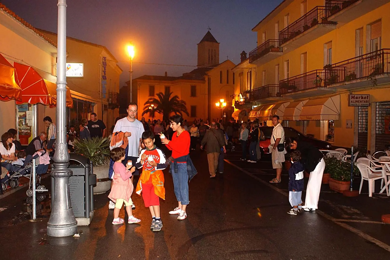San Teodoro, il centro in una foto d'archivio