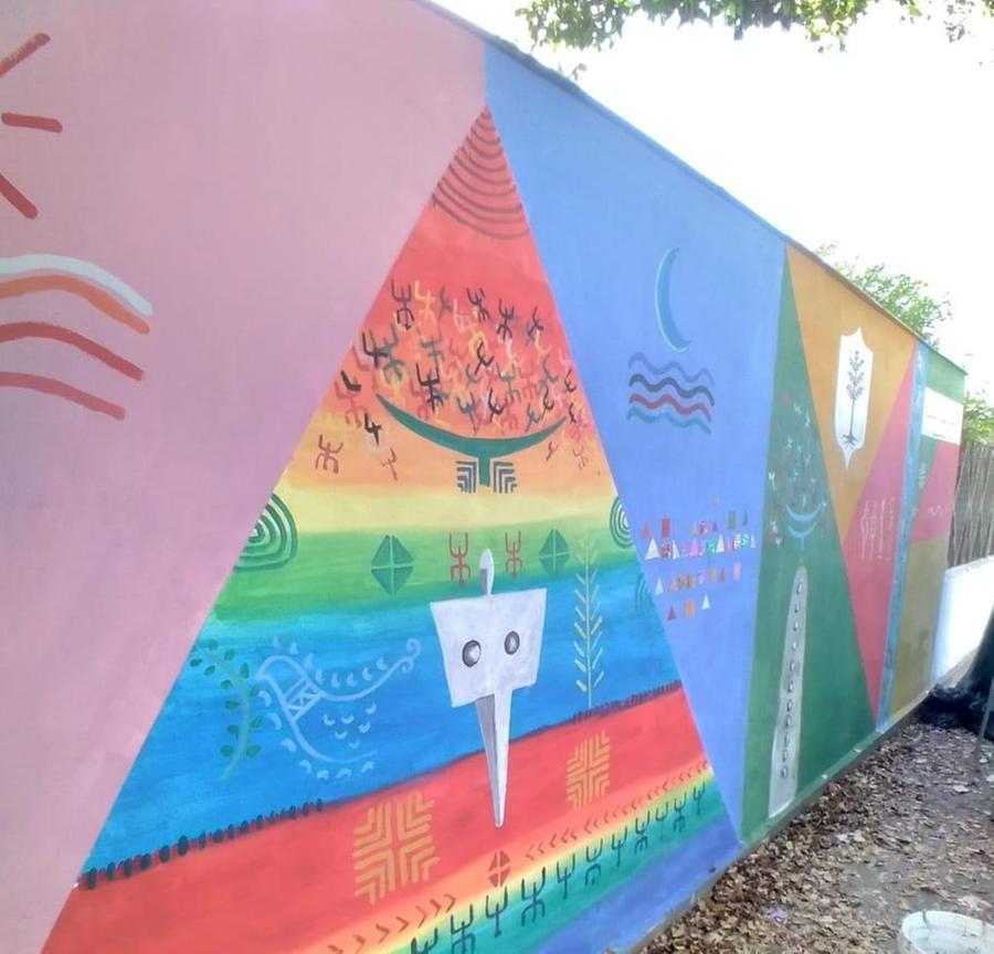 Nuova vita per il murale di Medda