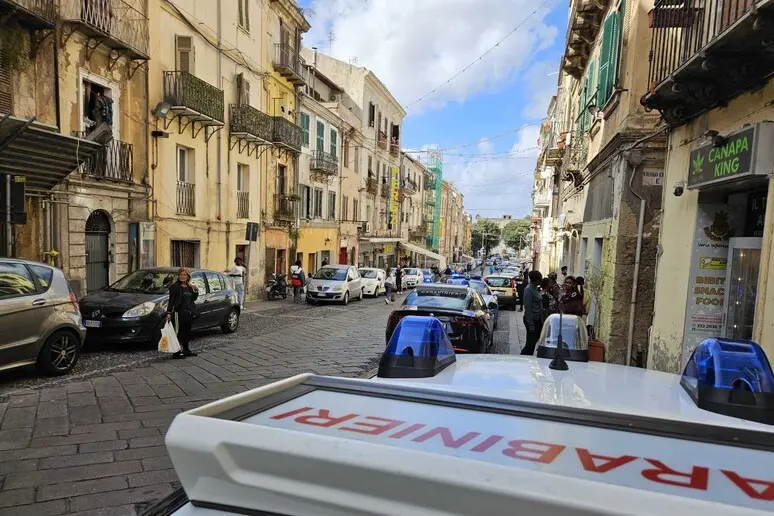 Corso Vittorio Emanuele a Sassari (foto Ansa)