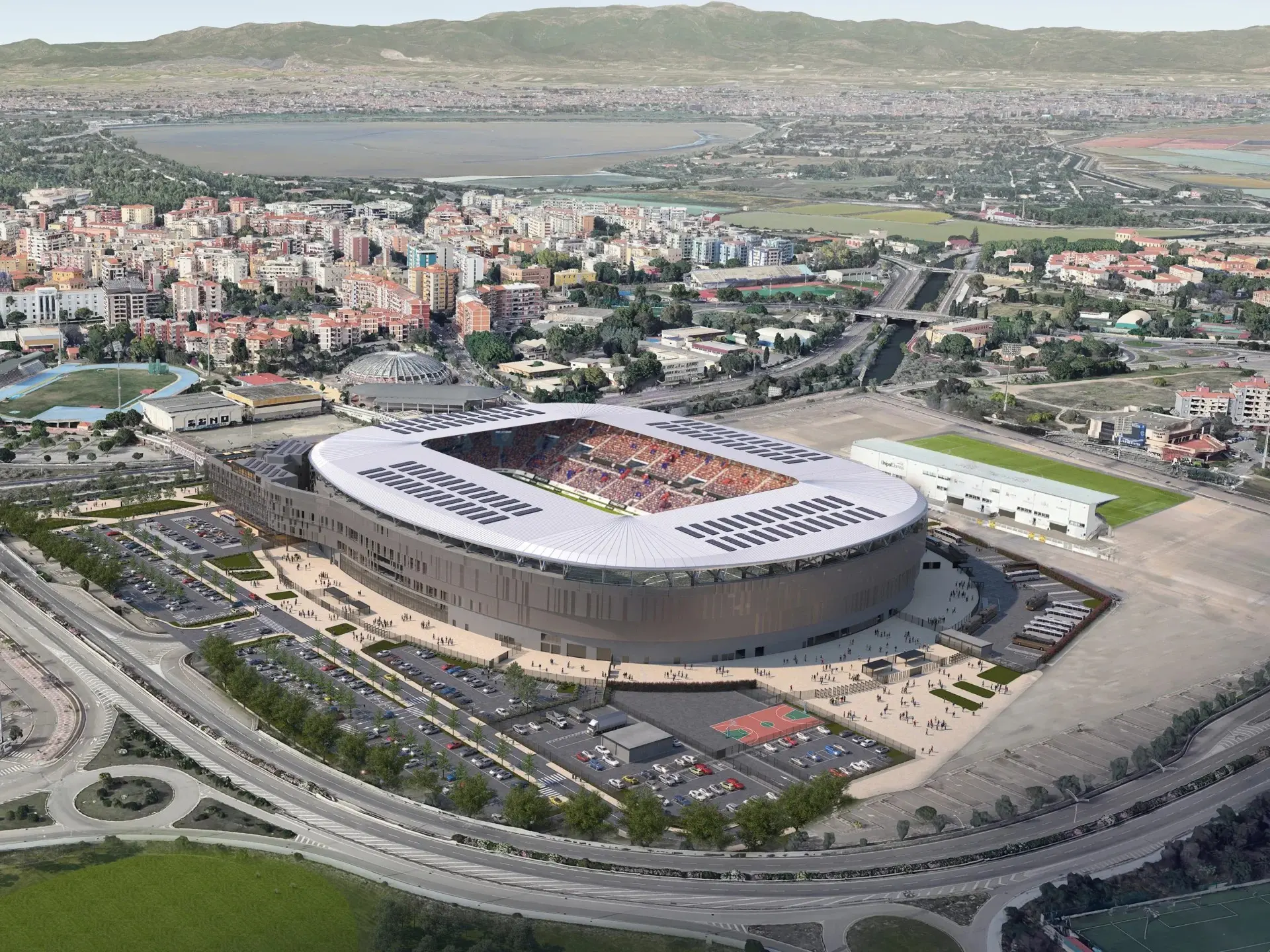 Cagliari Stadium: More Than Just Football: Hotels, Events, and VIP Areas for a Billion-Dollar Business Un’immagine di come dovrebbe essere il nuovo stadio del Cagliari