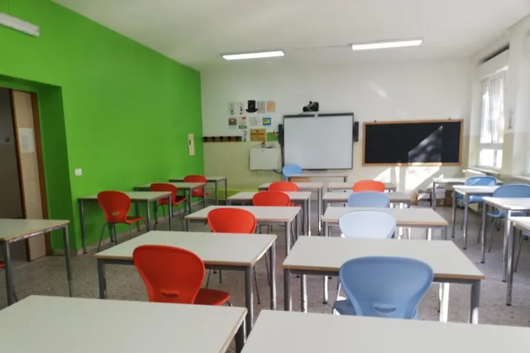 Una classe di scuola (foto Ansa)