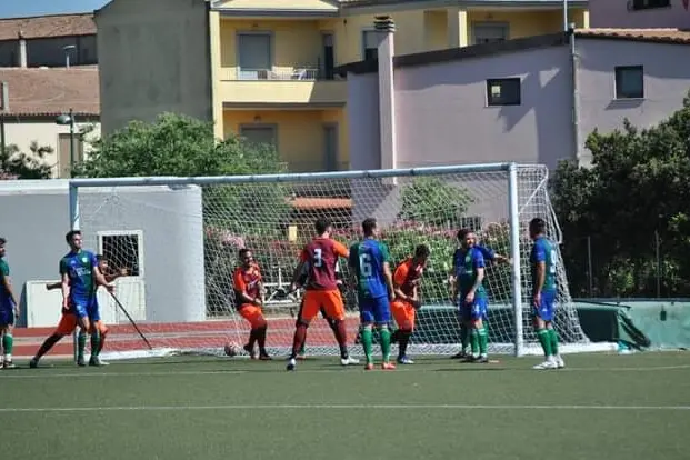 La rete vincente del Porto Rotondo contro la Nuorese (foto concessa dalla società )