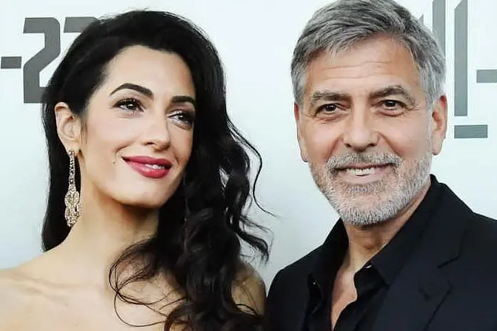 George e Amal Clooney (Ansa)