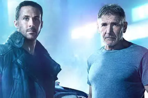 I due protagonisti Ryan Gosling e Harrison Ford