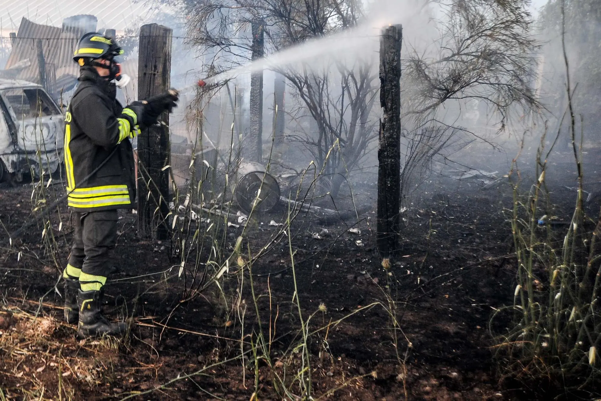 Eingreifen der Feuerwehr
