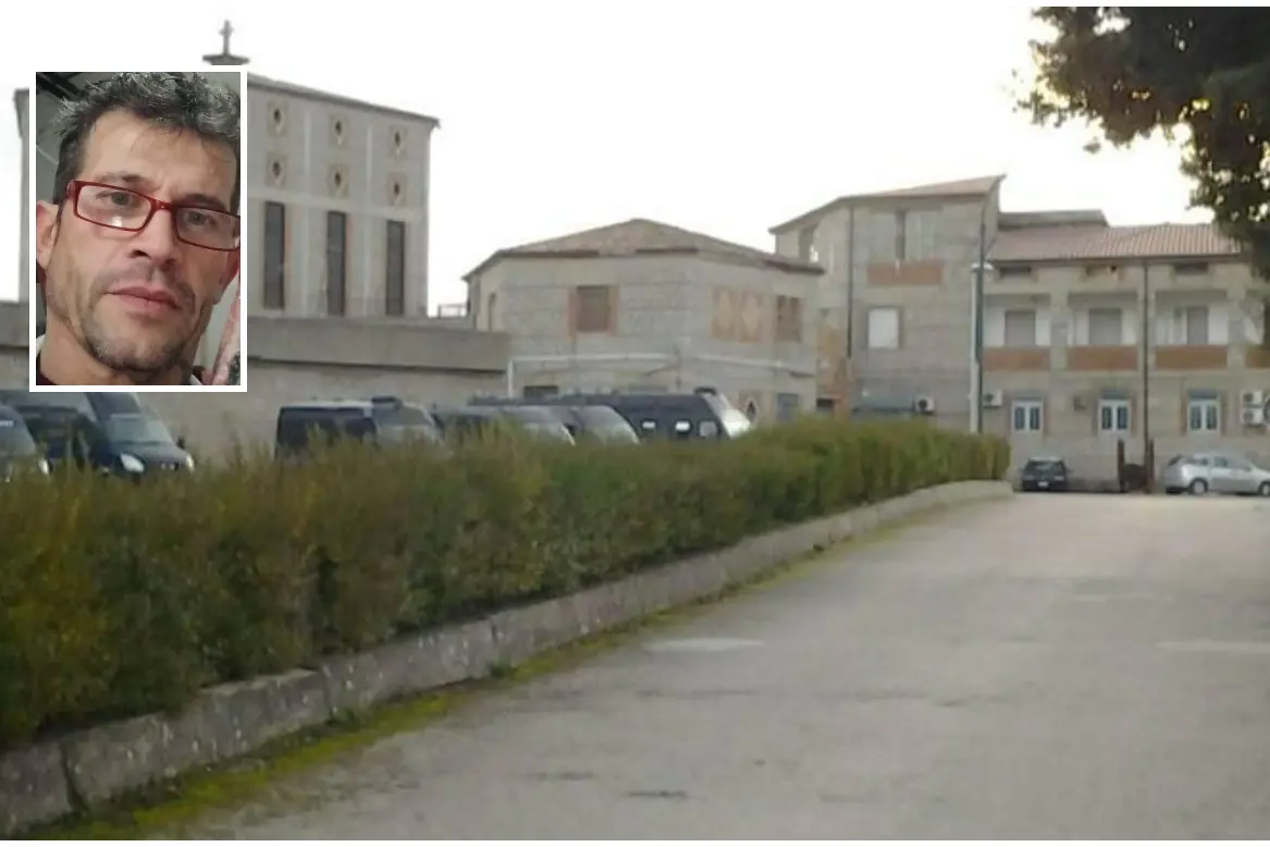 Bastiano Secci e il carcere di Badu 'e Carros (Archivio L'Unione Sarda)
