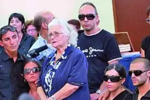 Un momento del funerale