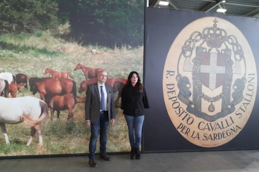 L'assessore Murgia a Fieracavalli (foto Regione Sardegna