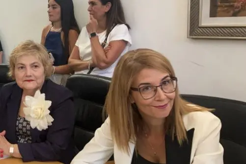 Sara Dettori, consigliera di Sardegna al Centro a Porto Torres (foto Pala)